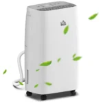 Smart 12L/Day Home Dehumidifier | Continuous Drainage, Digital Display and 24H Timer | Auto Defrost and Sleep Mode